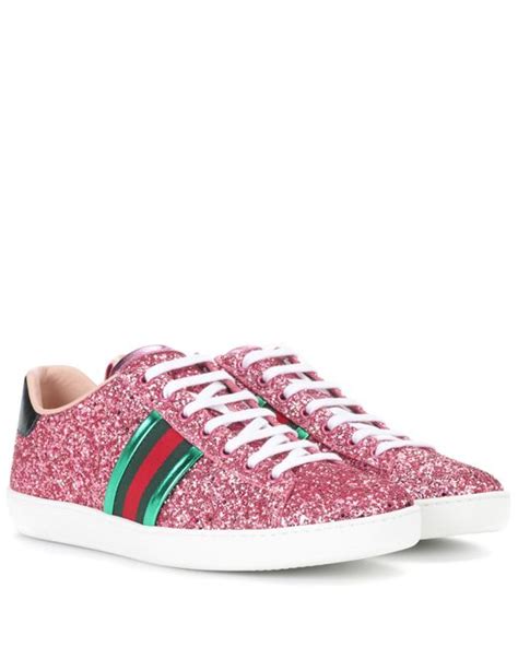 pink sparkly gucci sneakers|gucci sneakers pink bottom.